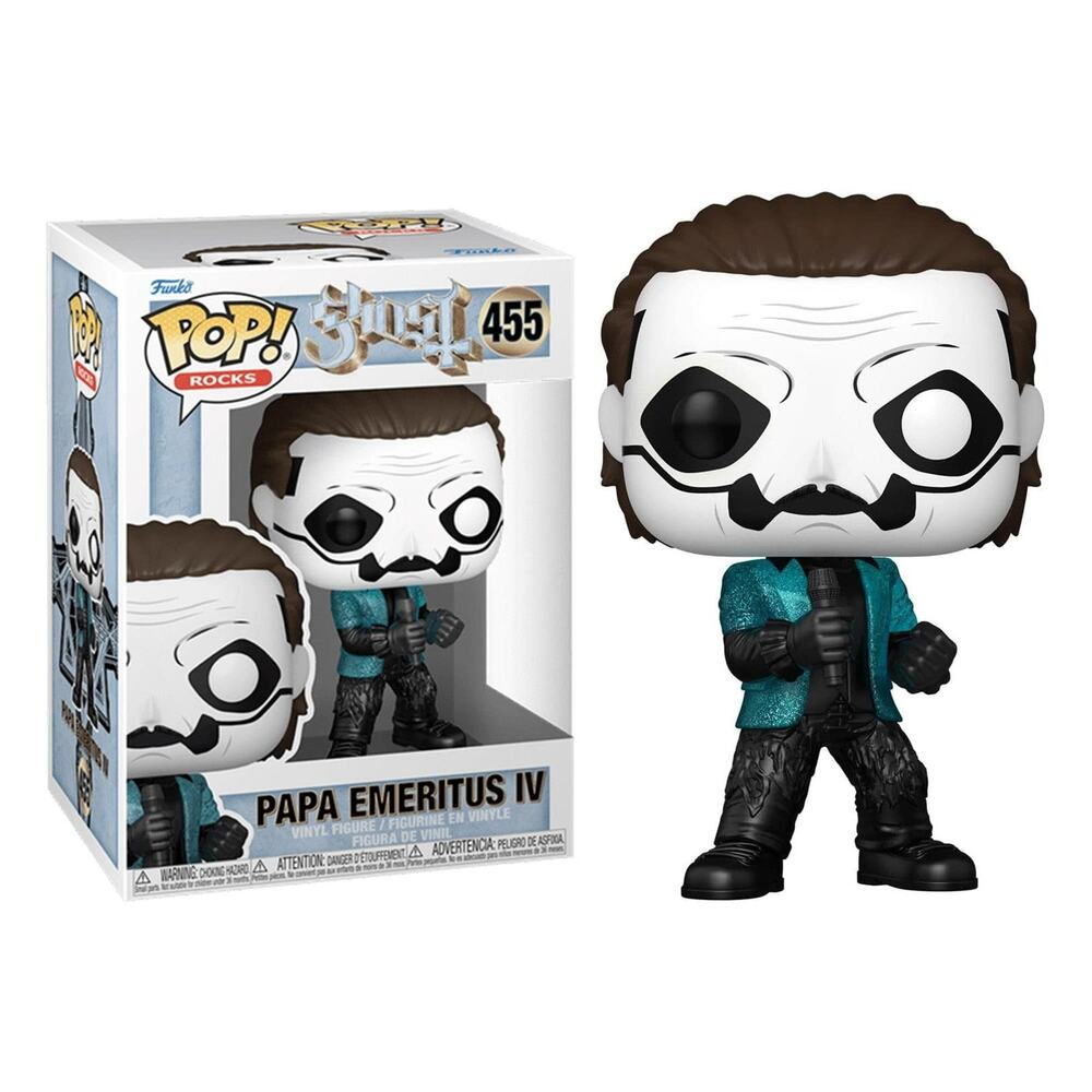 Funko Pop! Rocks: Ghost – Papa Emeritus IV (Glitter) #455 W Protector